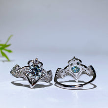 Copper Silver Plated Moissanite Ring