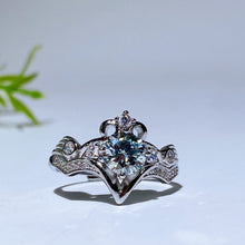 Copper Silver Plated Moissanite Ring