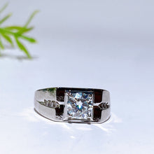 Copper Silver Plated Moissanite Men Ring