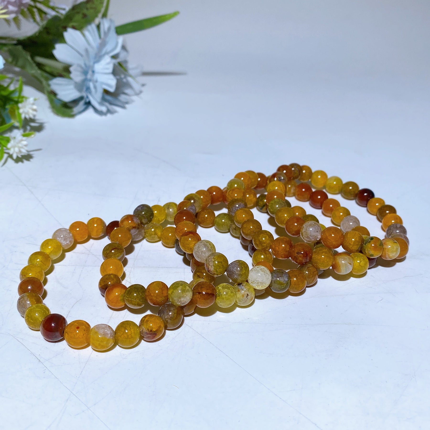 8mm Agate Bracelet