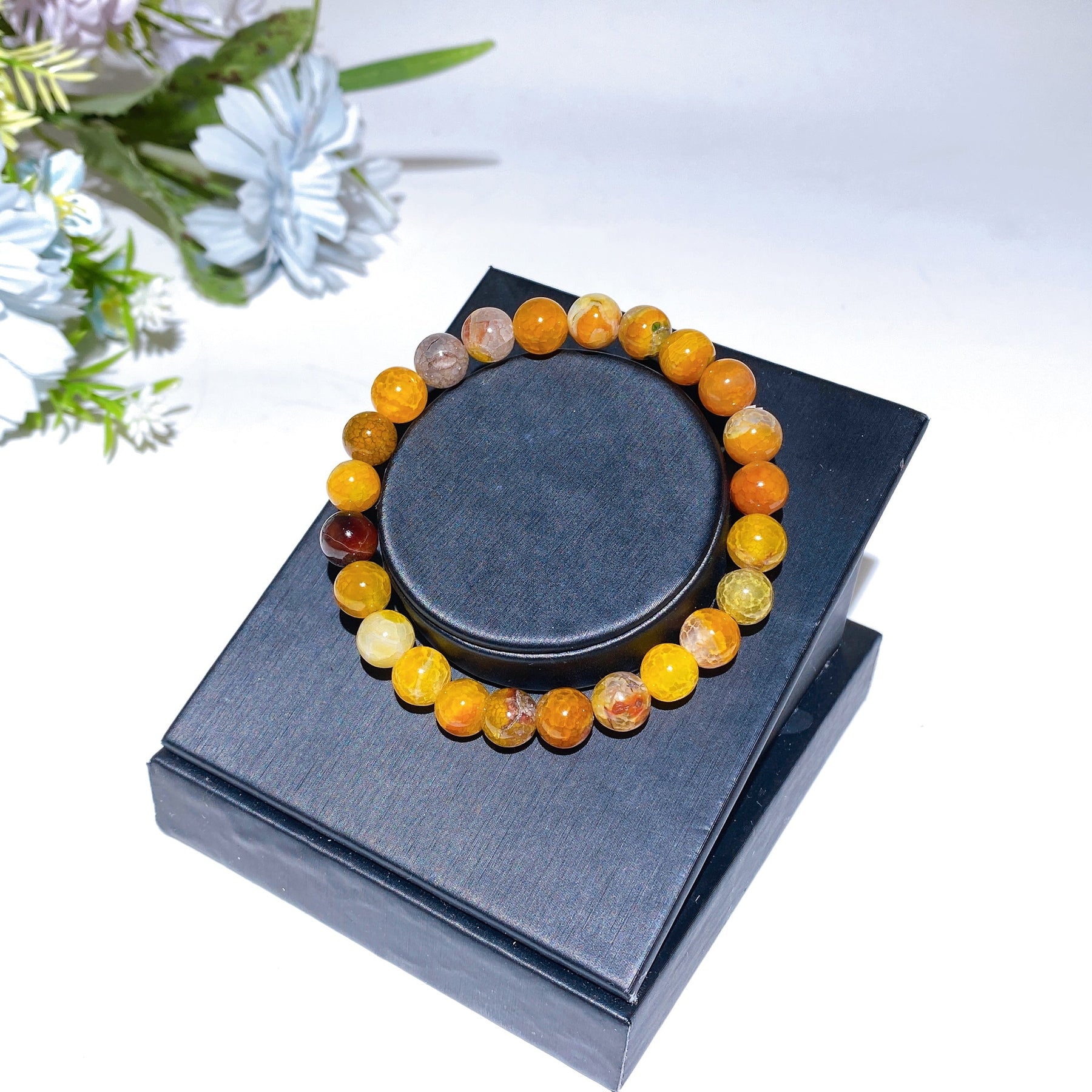 8mm Agate Bracelet