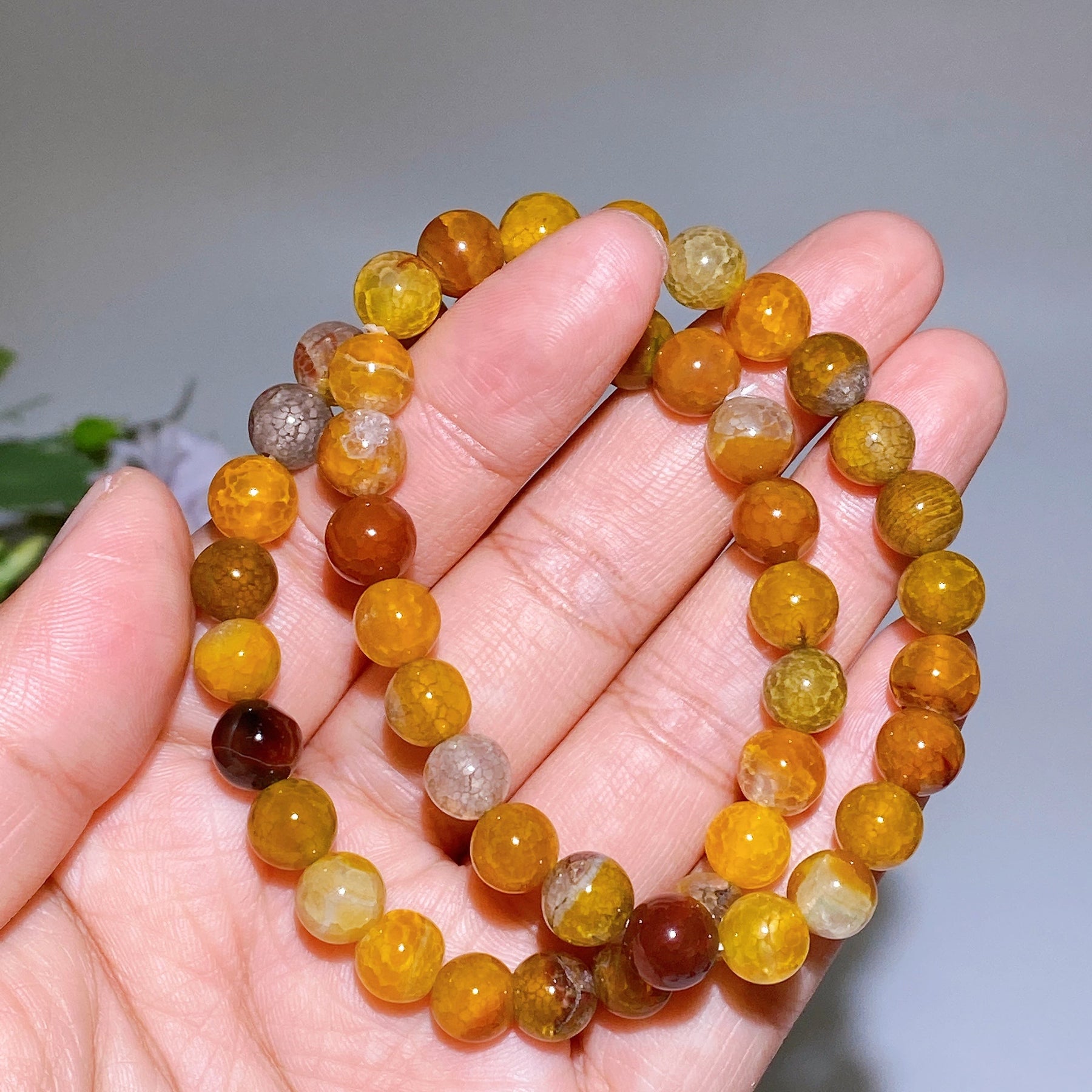 8mm Agate Bracelet
