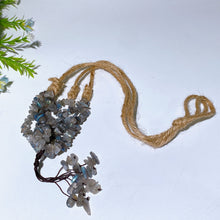 45cm Crystal Chips Web with Rope Hanging Ornament