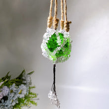 45cm Crystal Chips Web with Rope Hanging Ornament