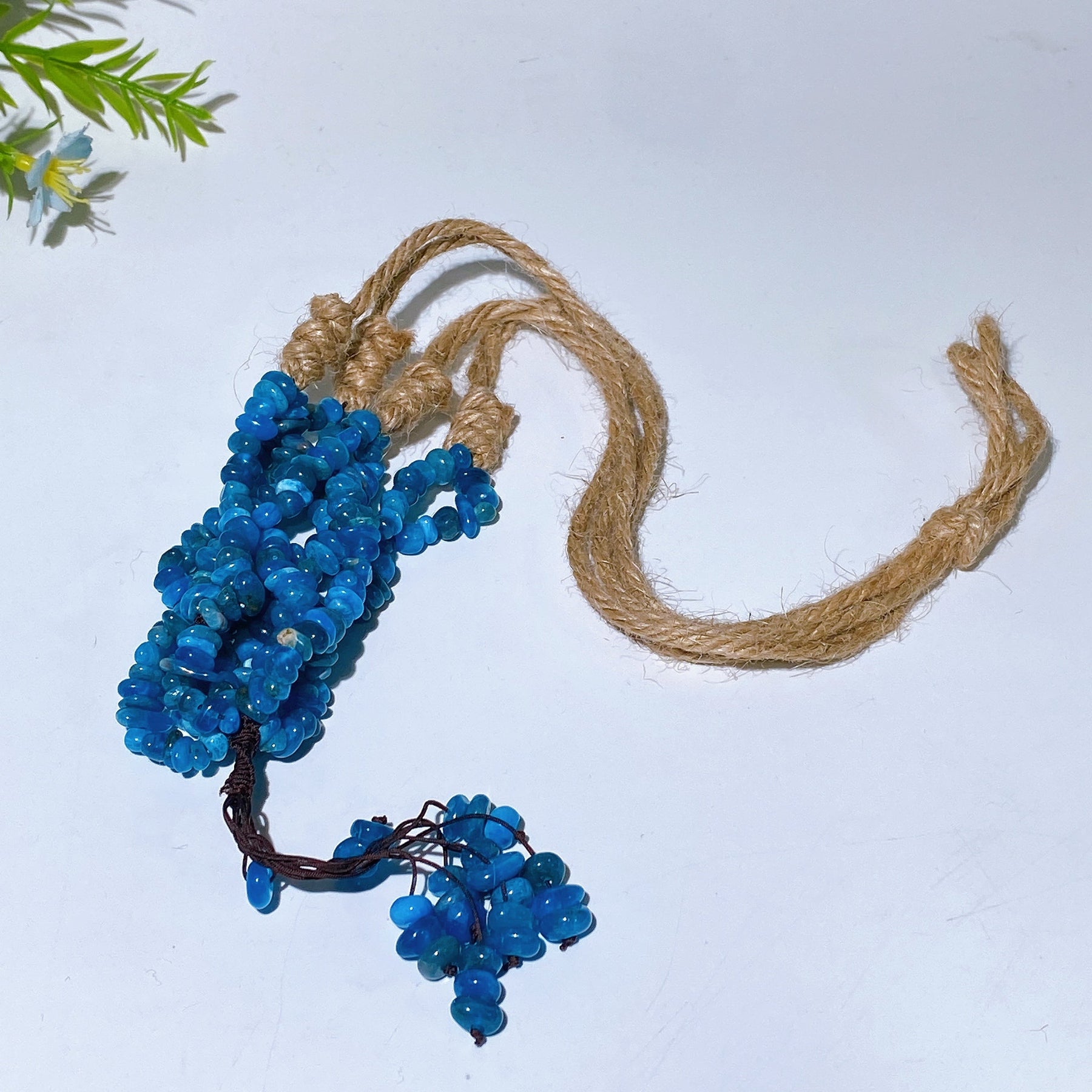 45cm Crystal Chips Web with Rope Hanging Ornament