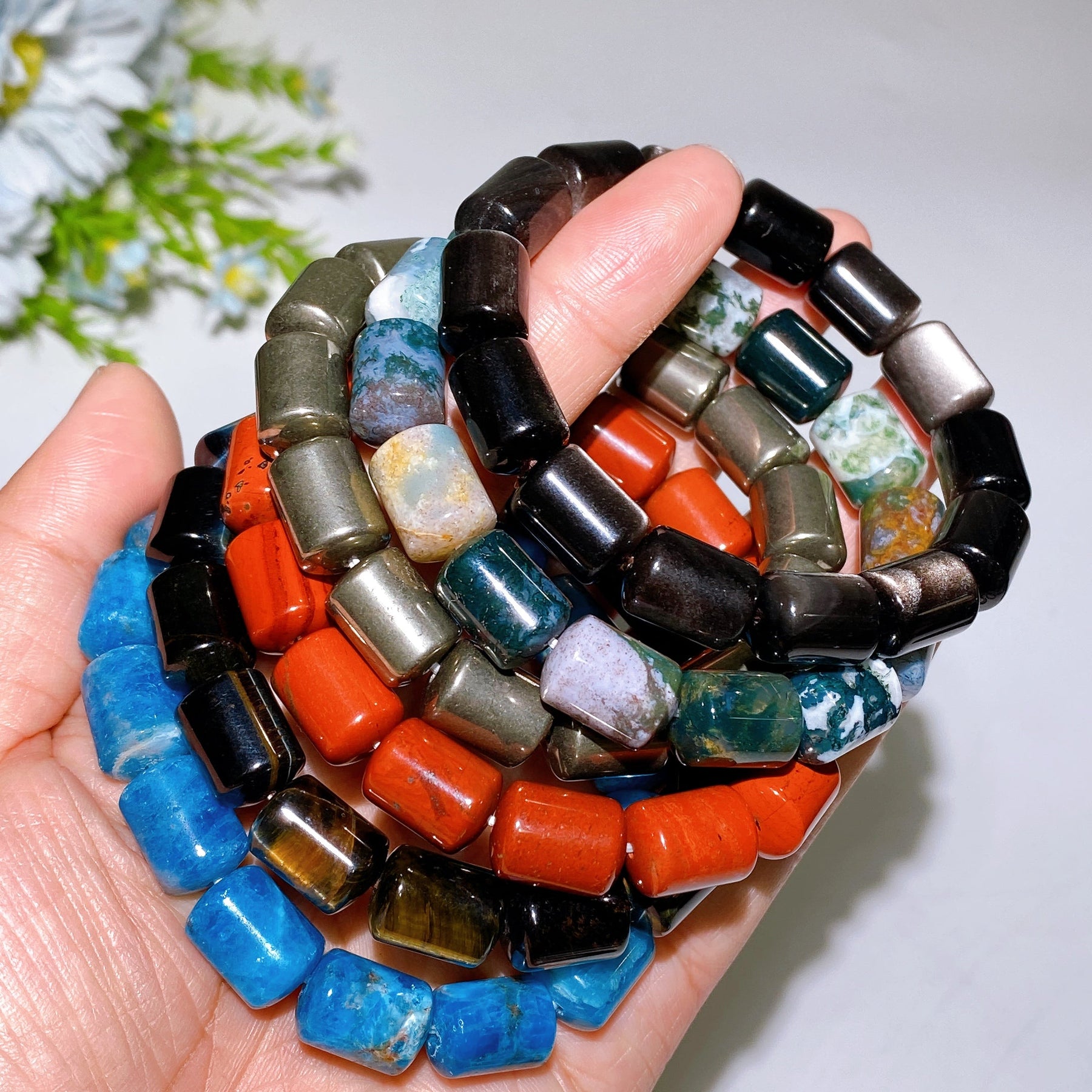 13mm Crystal Barrel Beads Bracelet