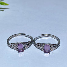 Copper Silver Plated Crystal Ring