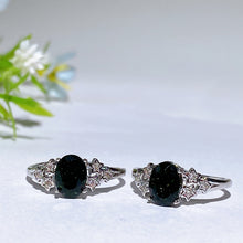 Copper Silver Plated Crystal Ring