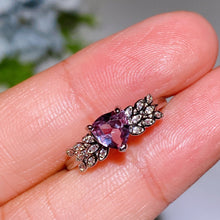 Copper Silver Plated Crystal Ring