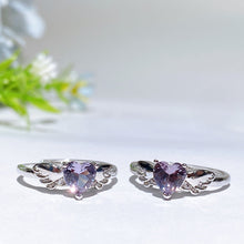 Copper Silver Plated Crystal Ring