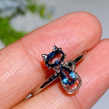 Copper Silver Plated Crystal Ring