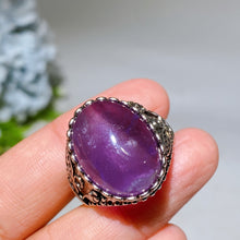 Amethyst Fire Quartz Ring