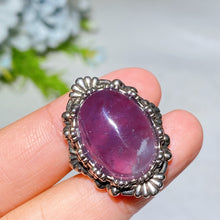 Amethyst Fire Quartz Ring