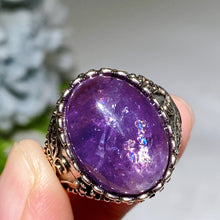 Amethyst Fire Quartz Ring