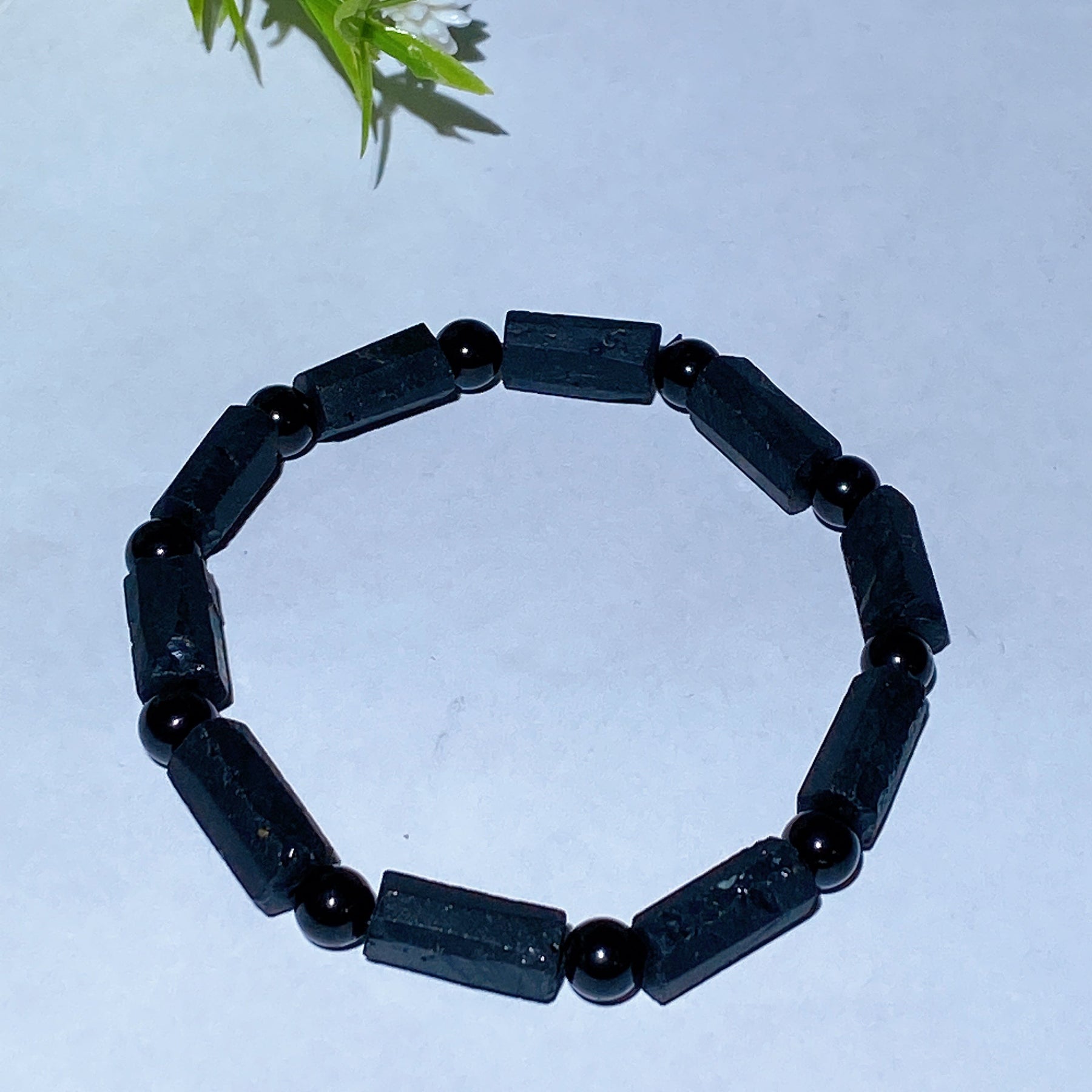 13mm Raw Tourmaline Bracelet