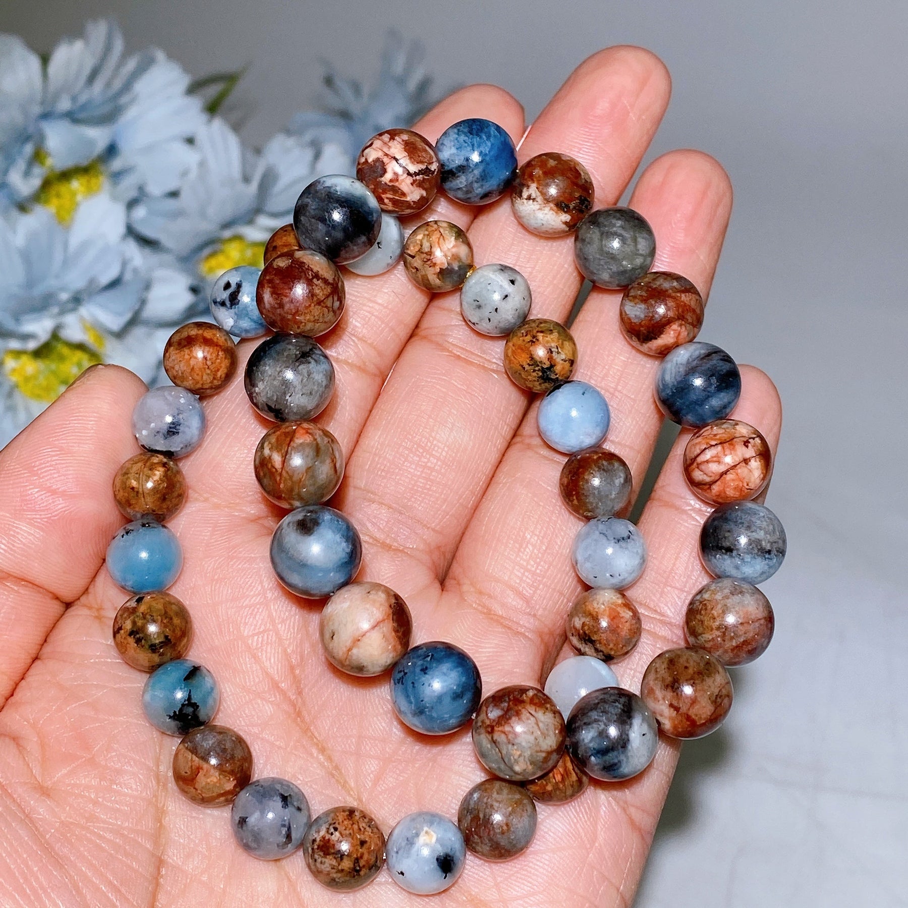 7.5-10.5mm Island Aquamarine Bracelet