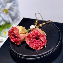Natural Rose Flower Earring