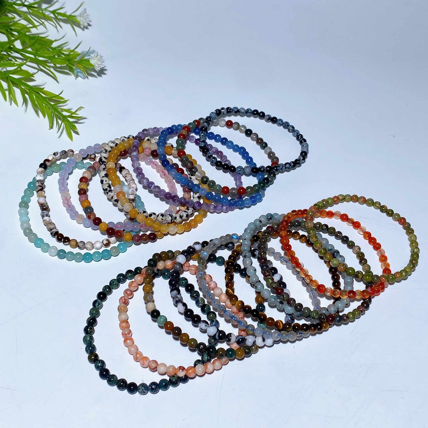 4mm Mixed Crystal Bracelet Bag
