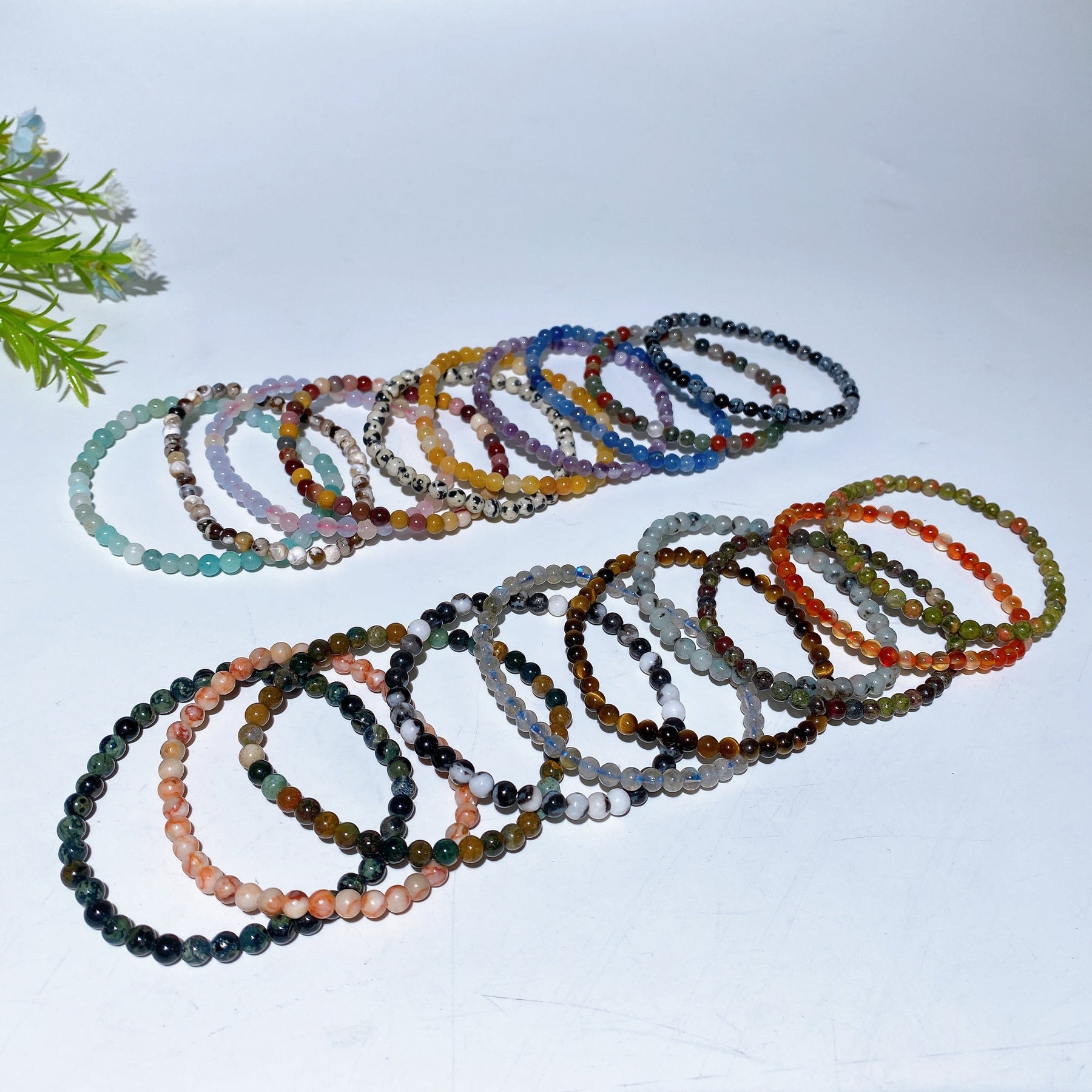 4mm Mixed Crystal Bracelet Bag