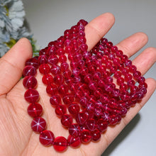6mm 8mm 10mm UV Reactive Star Ruby Bracelet