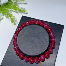 6mm 8mm 10mm UV Reactive Star Ruby Bracelet