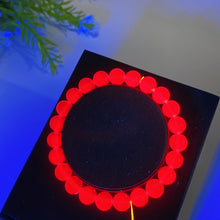 6mm 8mm 10mm UV Reactive Star Ruby Bracelet