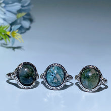Copper Silver Plated Crystal Ring