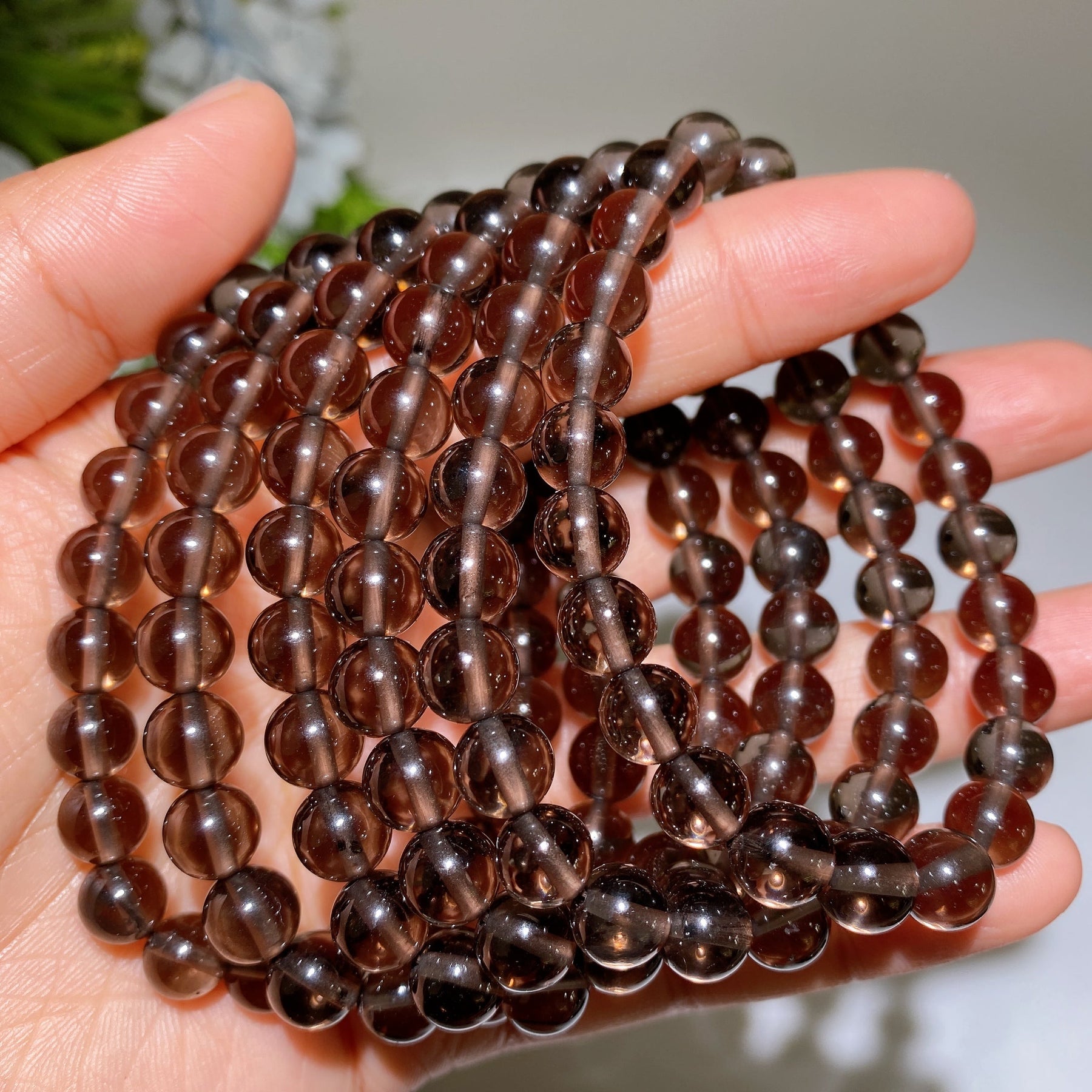 8mm Apache Tears Bracelet