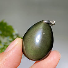35mm Rainbow Obsidian Water Drop Pendant