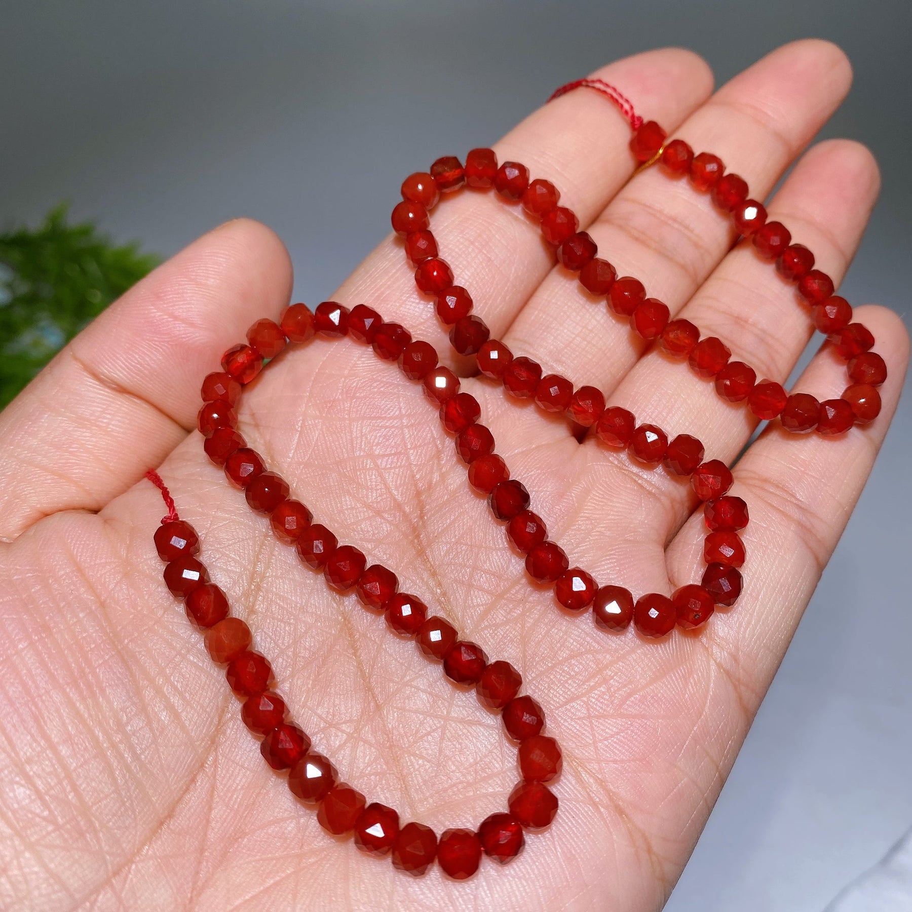 4mm Crystal Faceted Cube Bead String Crystal