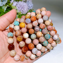10mm Colorful Coral Jade Bracelet