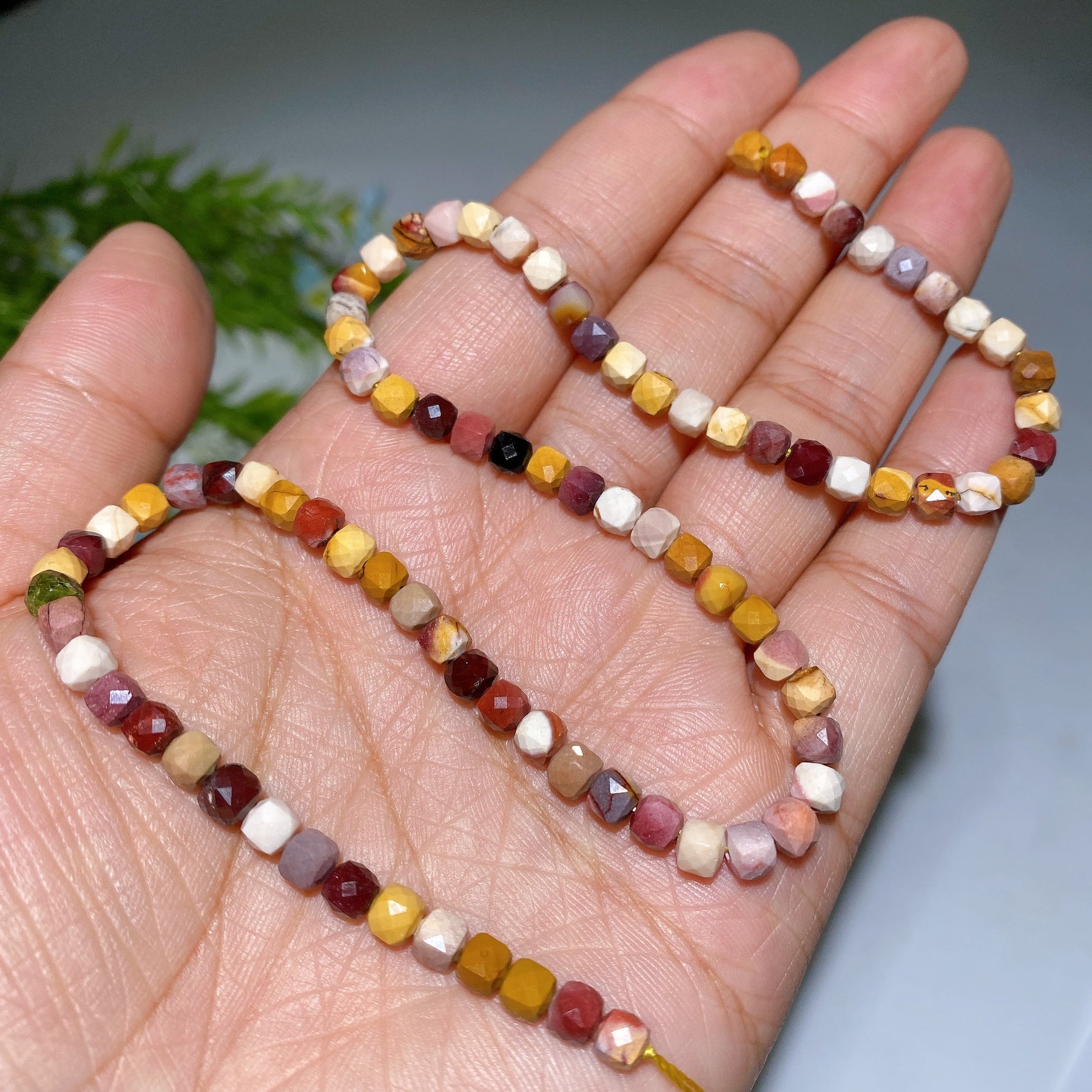 4mm Crystal Faceted Cube Bead String Crystal