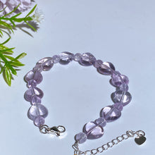Lavender Amethyst Heart Bracelet