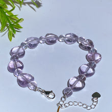 Lavender Amethyst Heart Bracelet