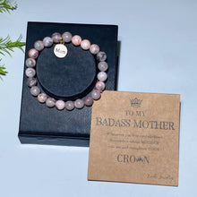 Mother's Day Gift 8mm Crystal Pearl Bracelet with Card