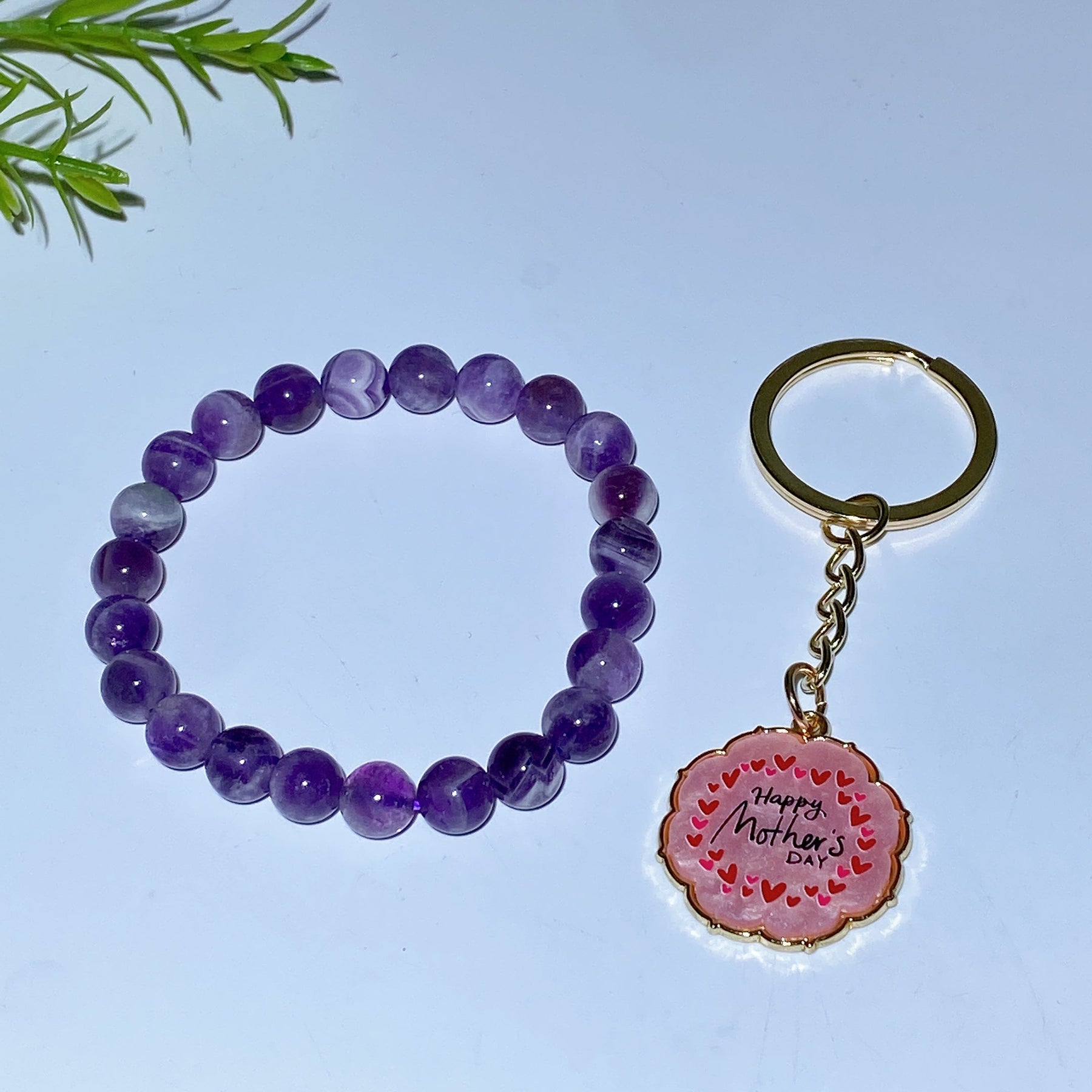 Mother's Day Gift Key Chain Crystal Bracelet