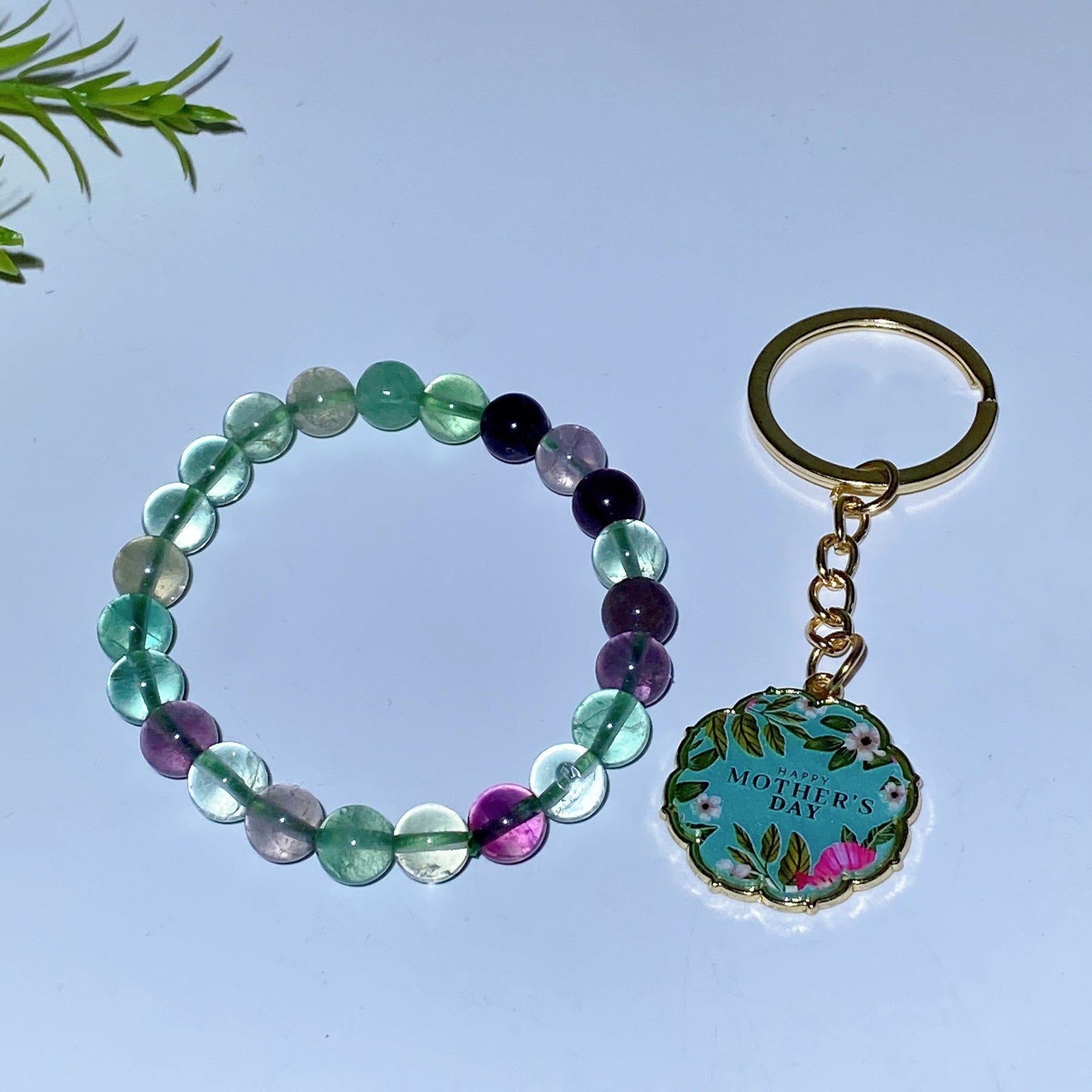 Mother's Day Gift Key Chain Crystal Bracelet