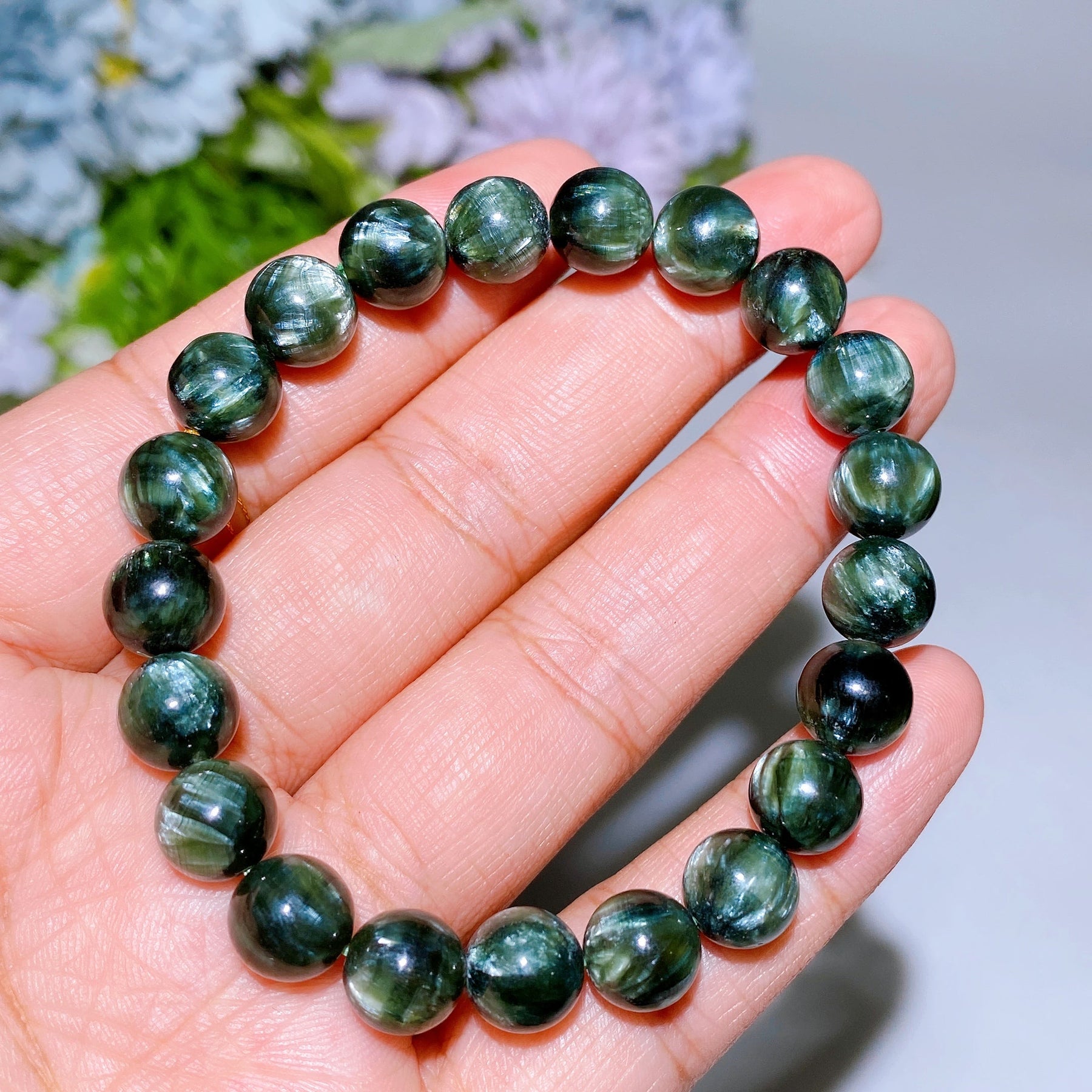 9mm Seraphinite Bracelet