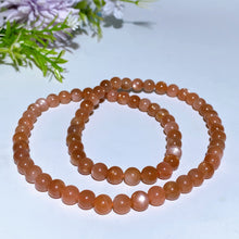 7.8mm Peach Moonstone Necklace