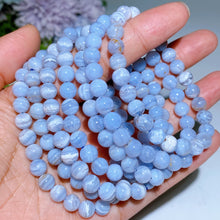 7-8.5mm Blue Lace Agate Bracelet