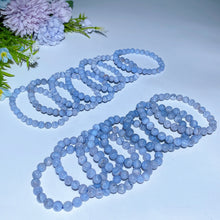 7-8.5mm Blue Lace Agate Bracelet