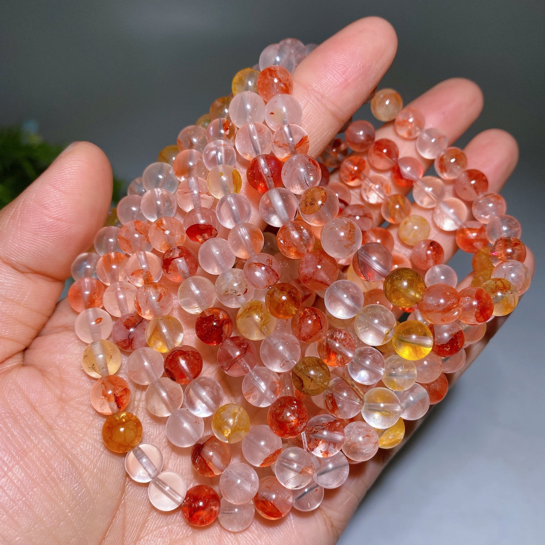 8mm Fire Quartz Bracelet