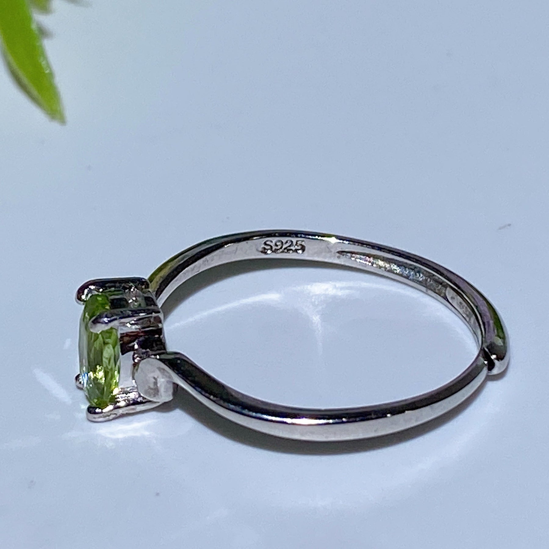 Sterling Silver Peridot Ring