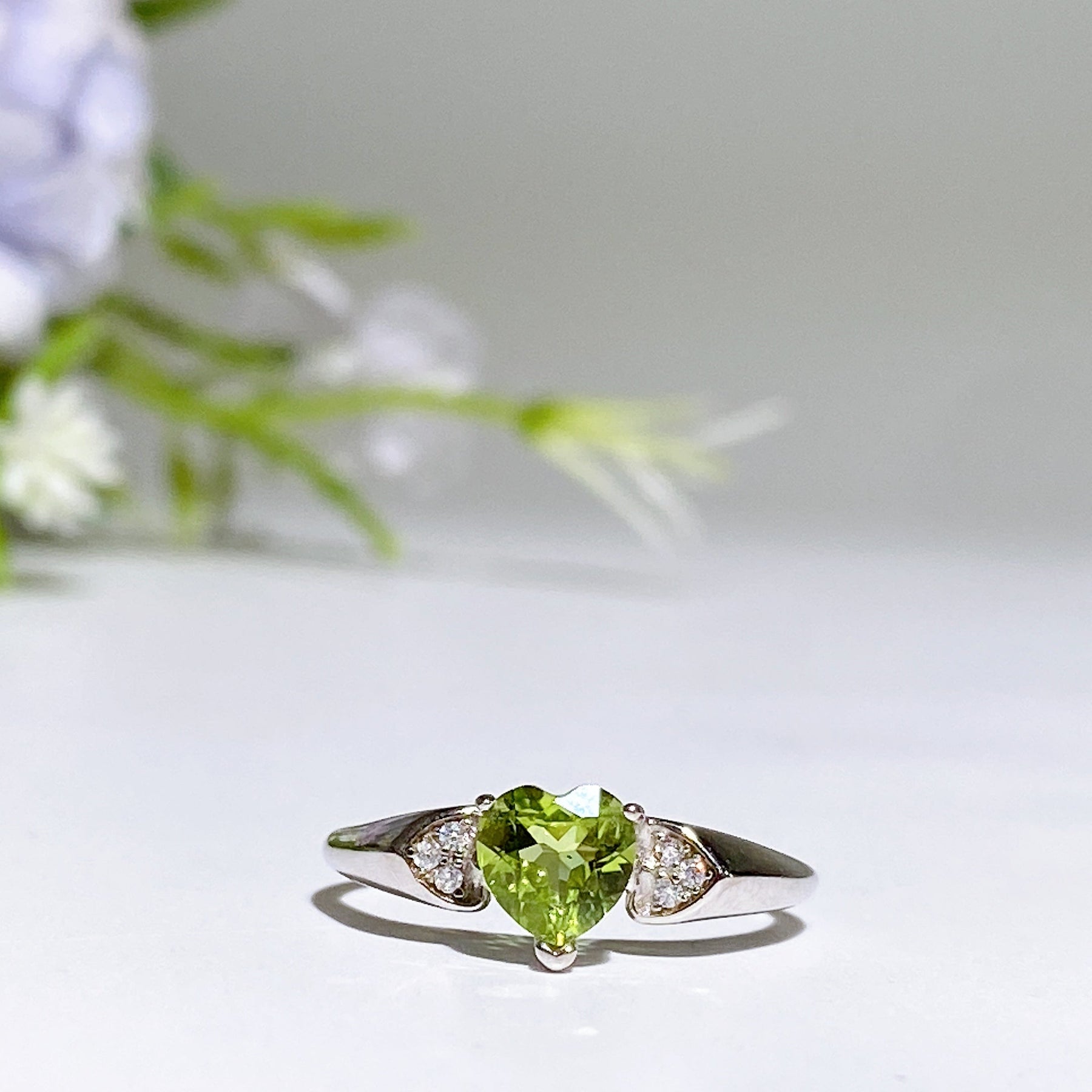 Sterling Silver Peridot Ring