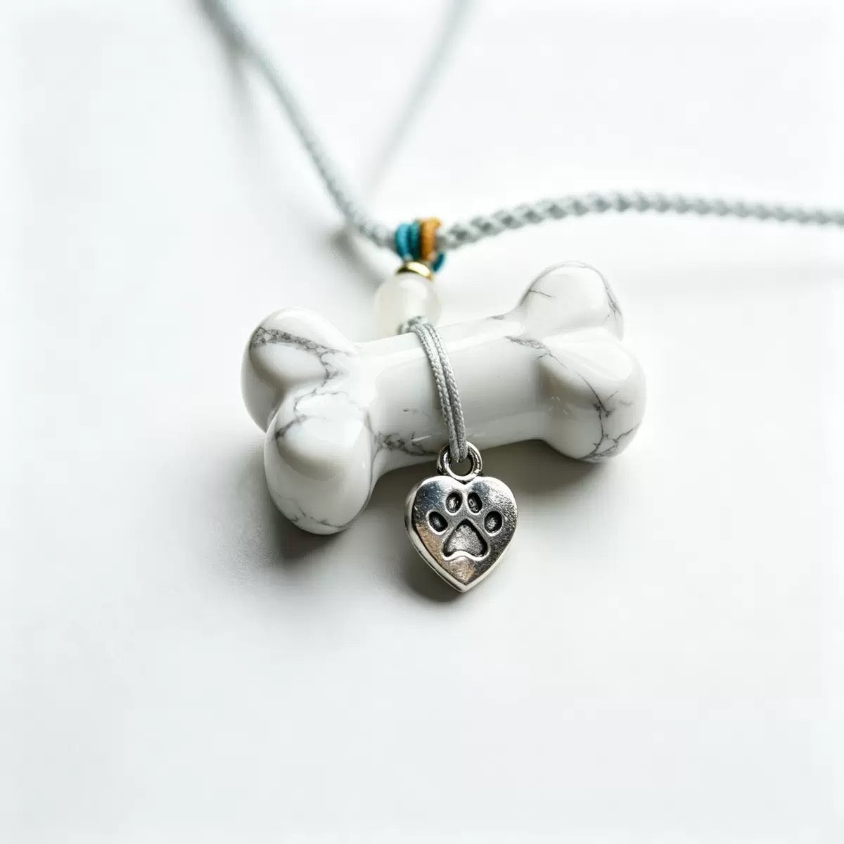 Natural Crystal Pet Memorial Necklace