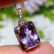925 Silver Faceted Amethyst Pendant