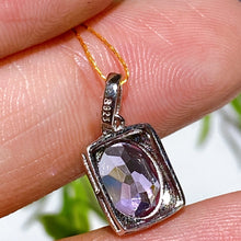 925 Silver Faceted Amethyst Pendant