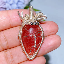 Copper Wrapping Crystal Pendant