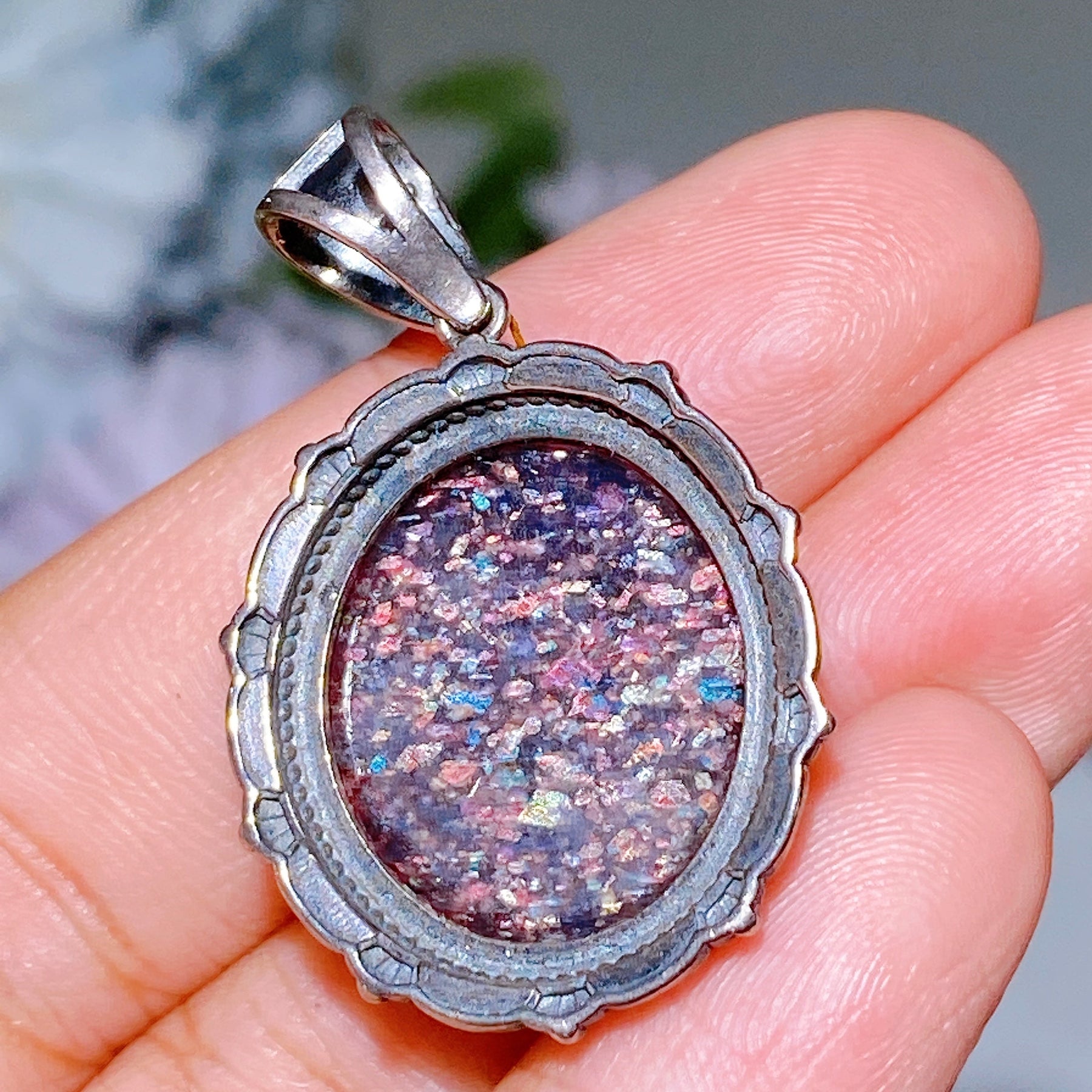 Sterling Silver Iolite Pendant