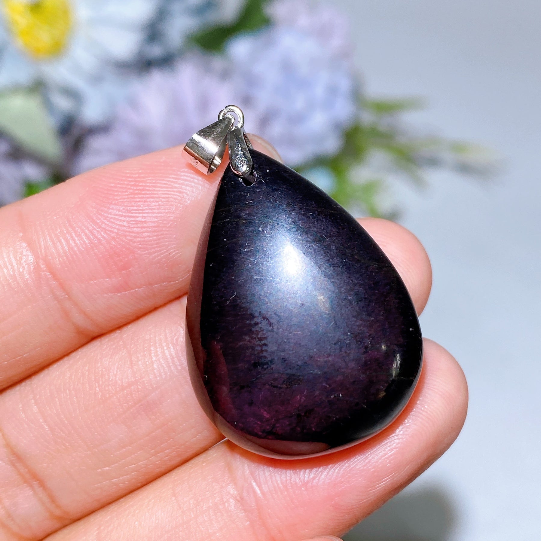 Unique Sterling Silver Crystal Pendant